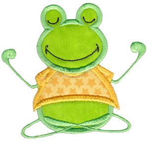 Meditation Frog Applique