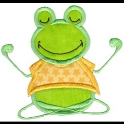 Meditation Frog Applique