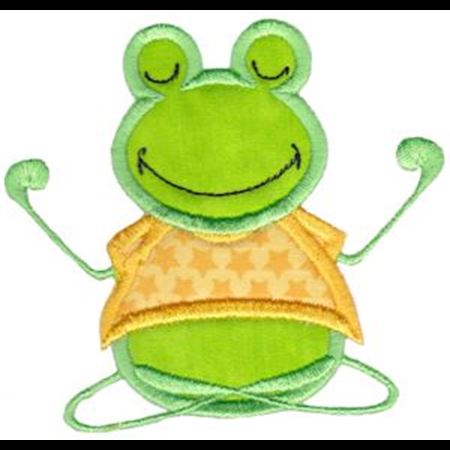Meditation Frog Applique