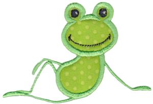 Sitting Frog Applique