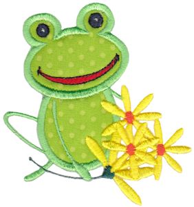 Bunch of Daisies Frog Applique