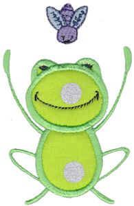 Fly and Frog Applique