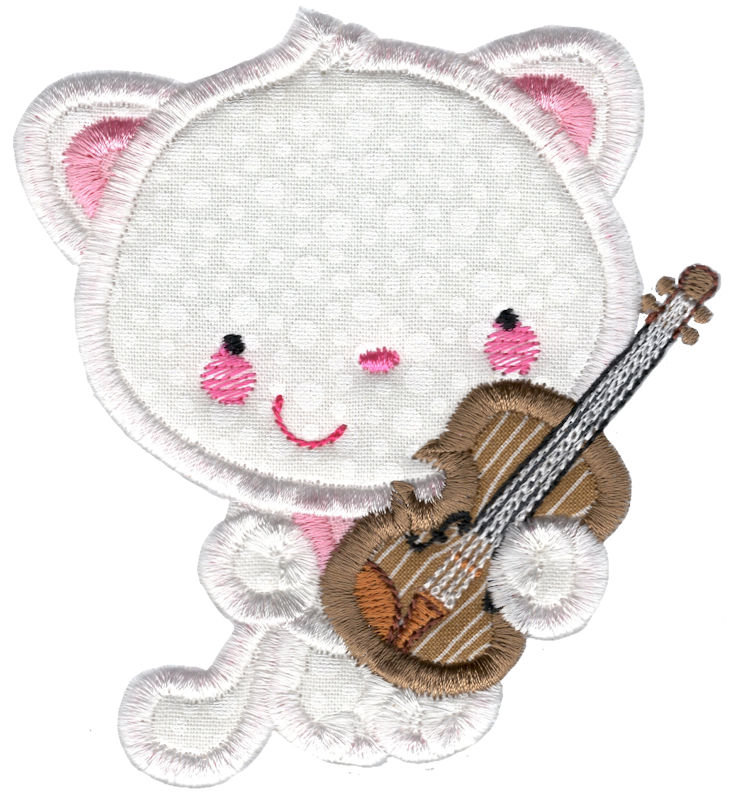 Cat and The Fiddle Applique