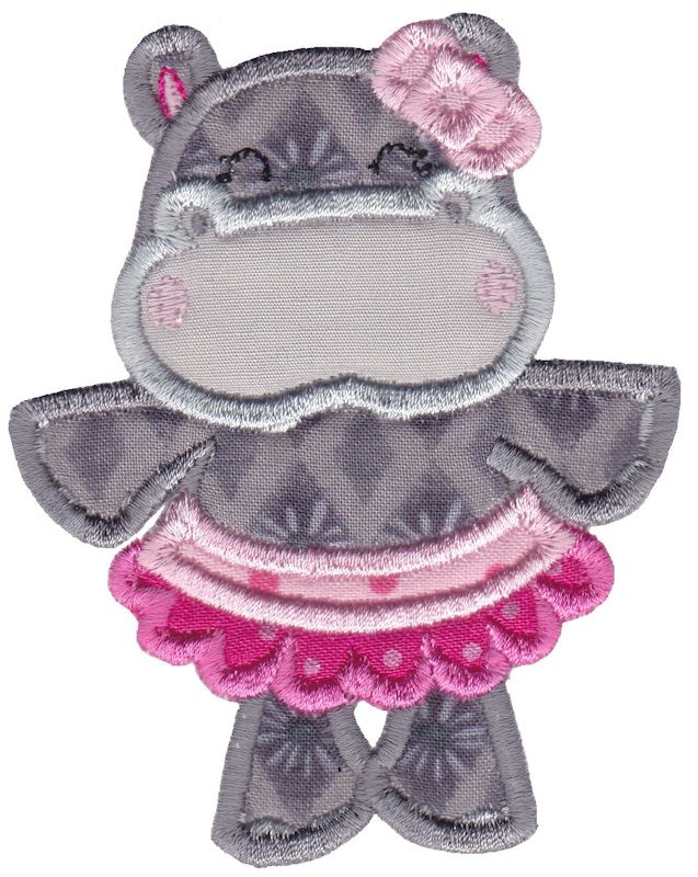Hippos Applique 11