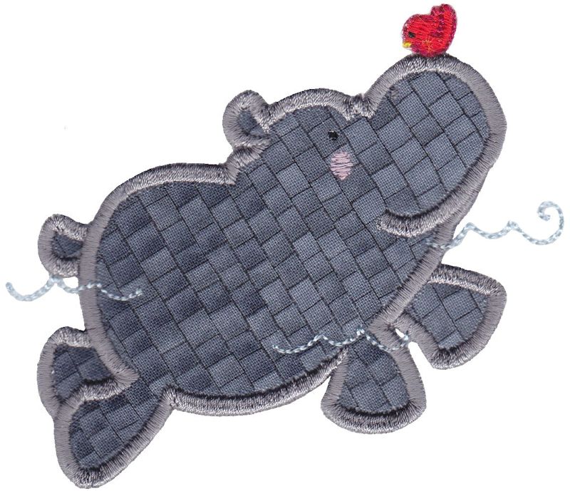 Hippos Applique 4