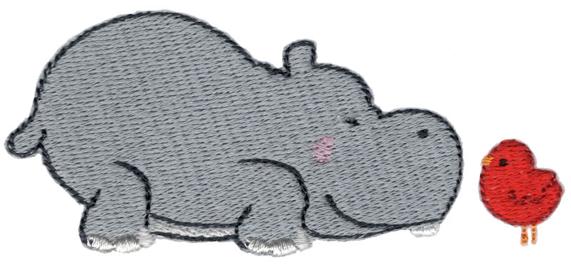 Hippo and Bird