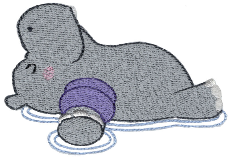 Floating Hippo