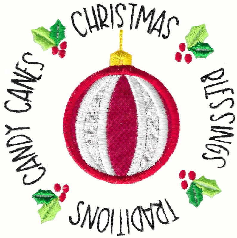 Christmas Circle Applique