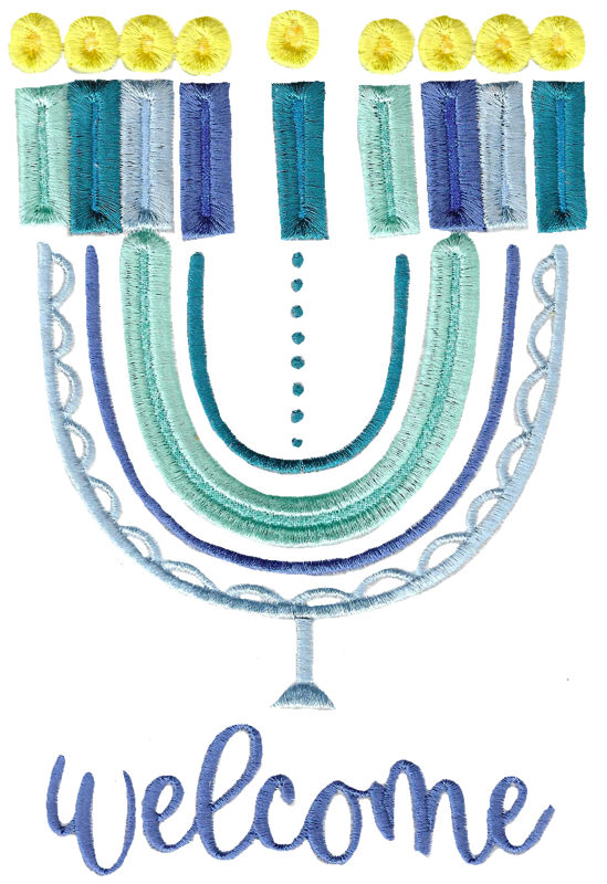 Hanukkah Garden Flag