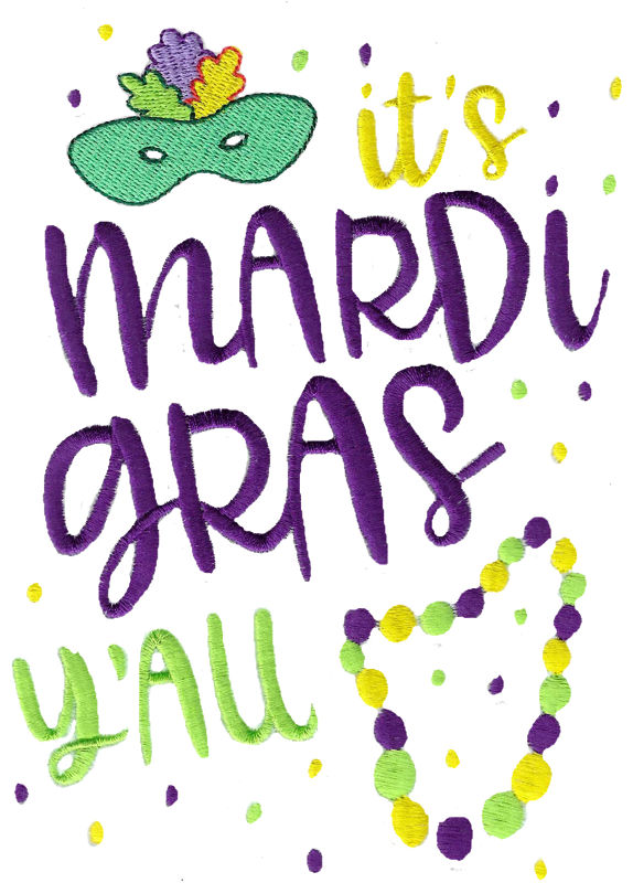 Mardi Gras Garden Flag