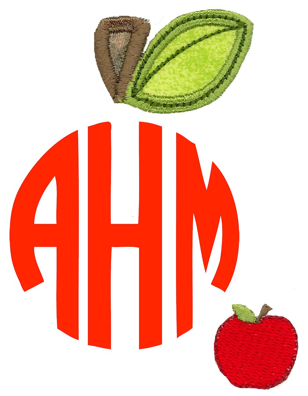 Apple Monogram Topper