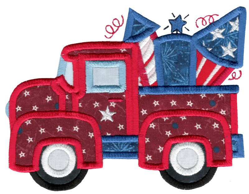 4th Of July Vintage Truck