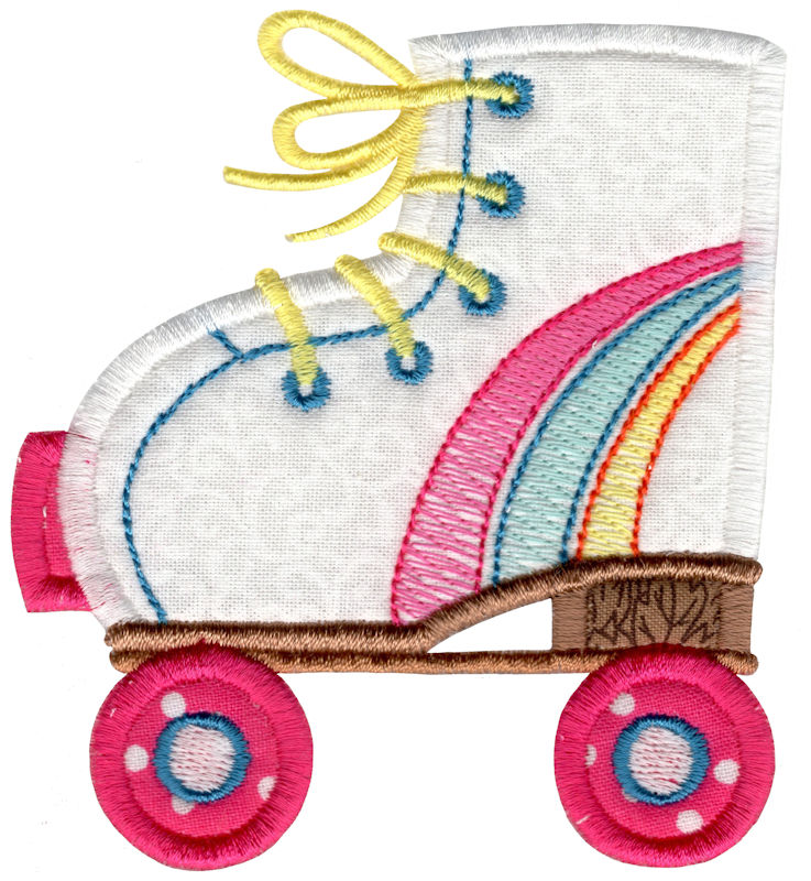 Applique Roller Skate