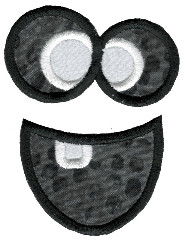 Jack-O-Lantern Faces Applique 4