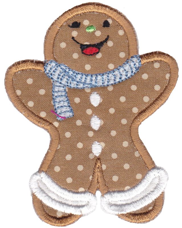 Jolly Gingerbreads Applique 10