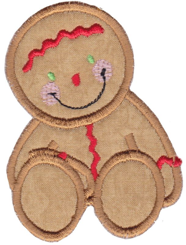 Jolly Gingerbreads Applique 12