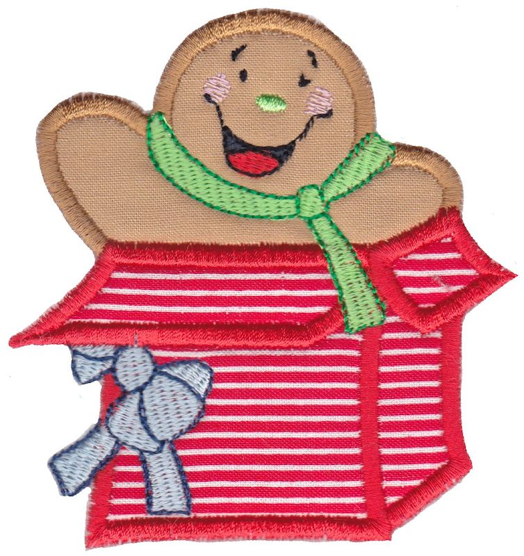 Jolly Gingerbreads Applique 14