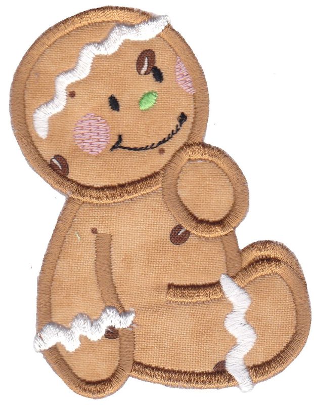 Jolly Gingerbreads Applique 6