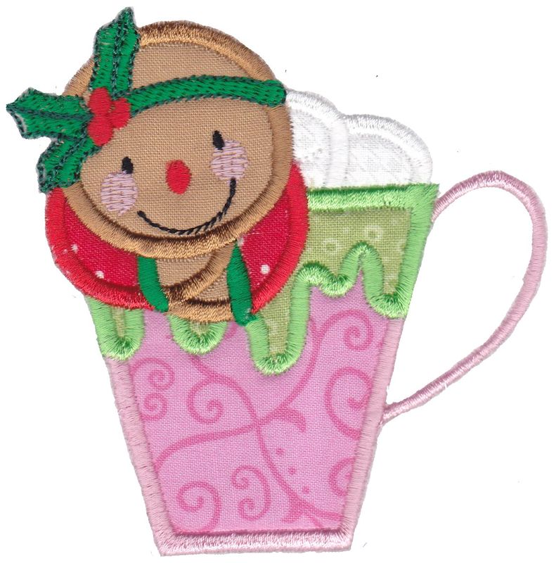 Jolly Gingerbreads Applique 7