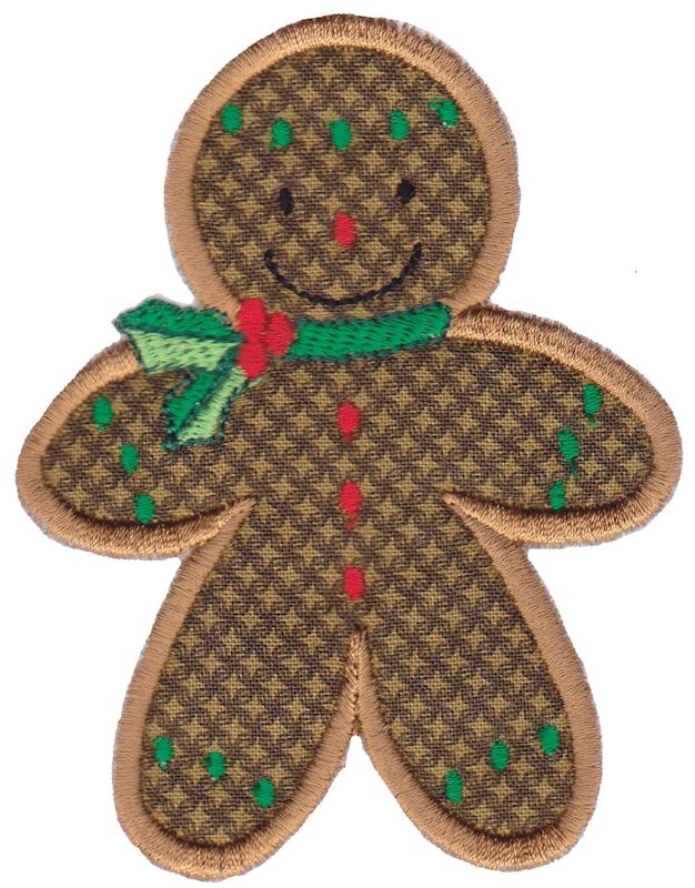 Jolly Gingerbreads Applique 8