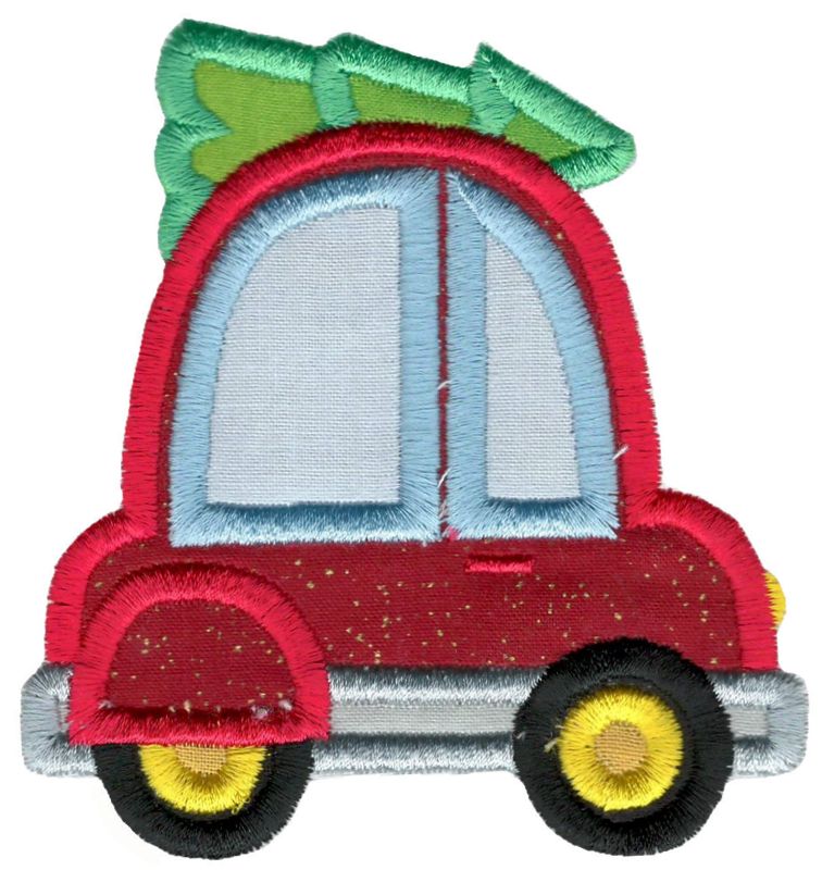 Christmas Car Applique