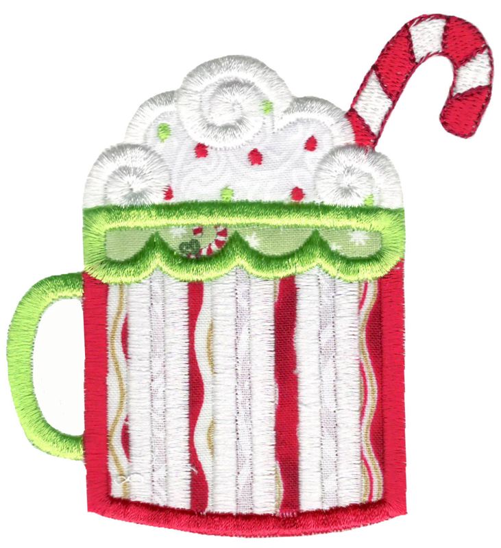 Christmas Hot Chocolate Applique