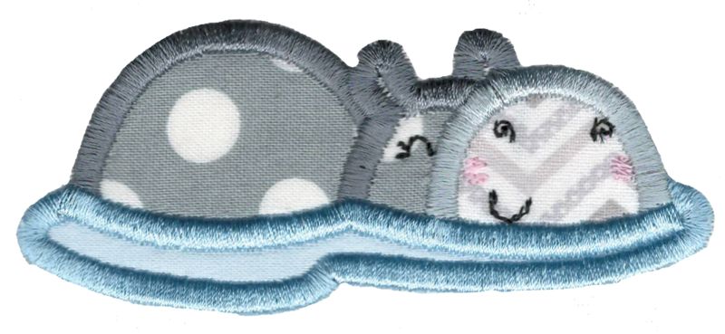 Applique Hippopotamus