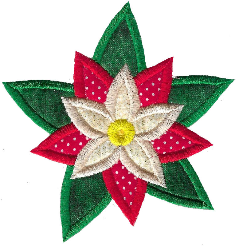 Poinsettia Applique