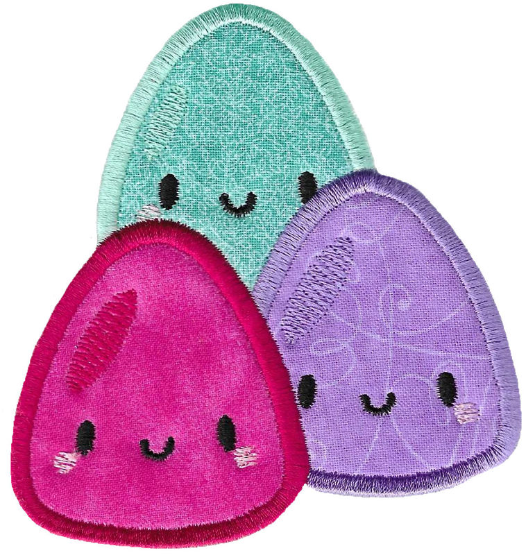 Kawaii Gumdrops Applique