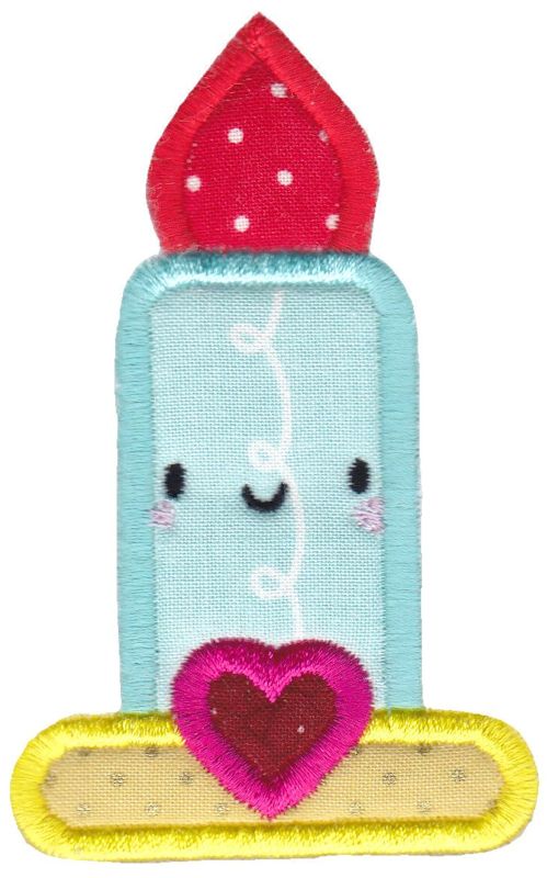 Kawaii Candle Applique