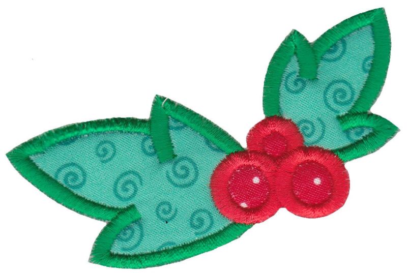 Kawaii Mistletoe Applique