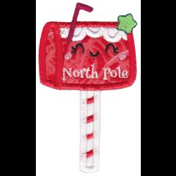 North Pole Letterbox Applique
