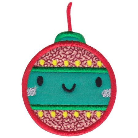Kawaii Christmas Ornament Applique