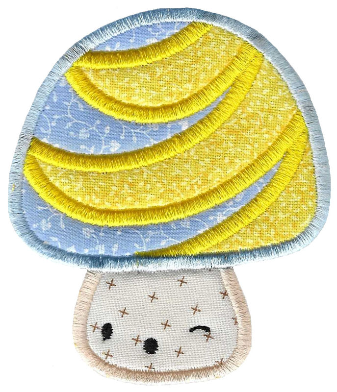 Kawaii Mushrooms Applique 14
