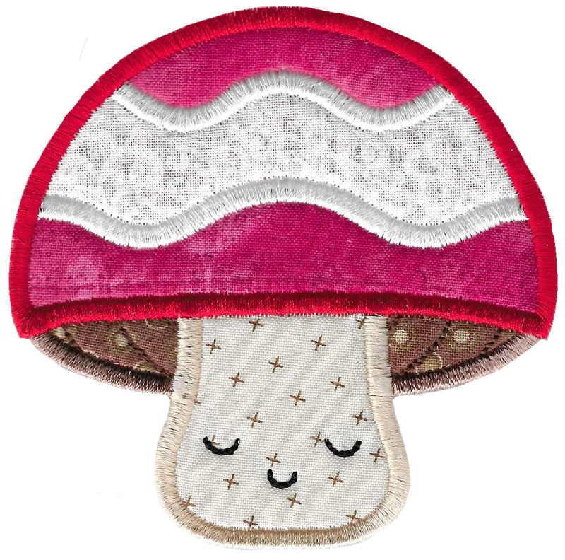 Kawaii Mushrooms Applique 2