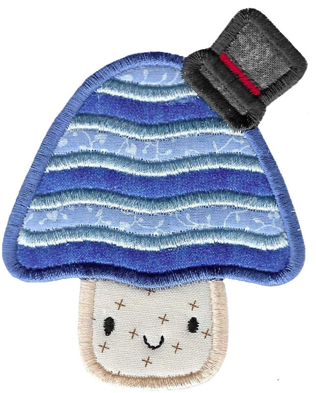 Kawaii Mushrooms Applique 5