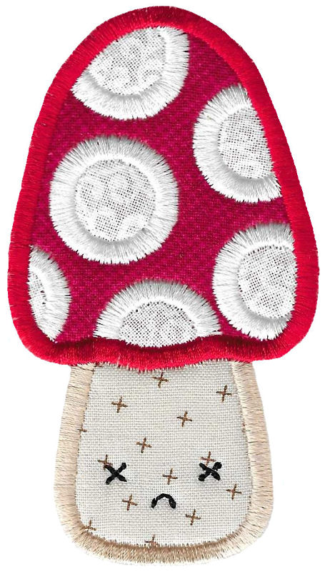 Kawaii Mushrooms Applique 6