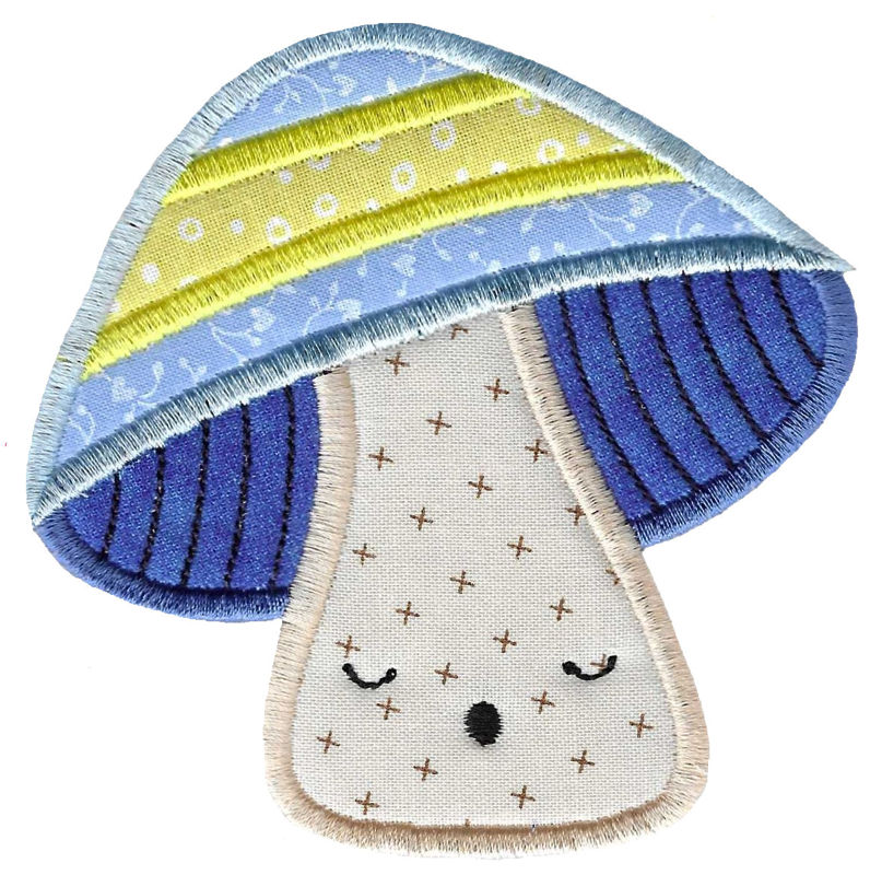 Kawaii Mushrooms Applique 9