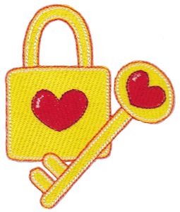 Heart Lock and Key