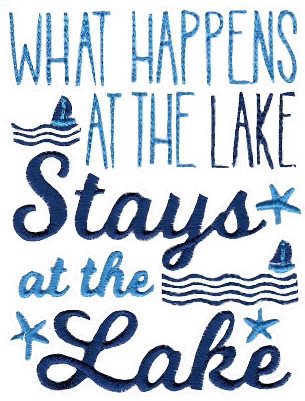 What Happens At The Lake Stays At The Lake