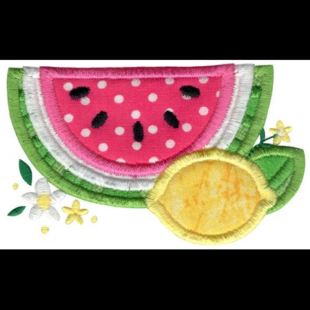 Watermelon and Lemon Applique