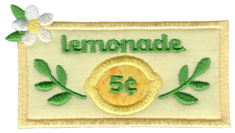 Lemonade Sign Applique