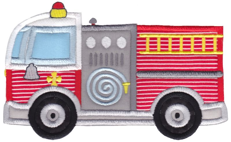 Fire Truck Applique