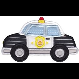 Police Car Applique