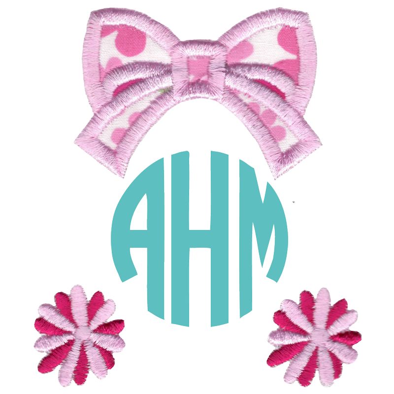 Cheeleader Monogram Topper