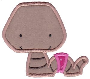 Little Earthworm Applique