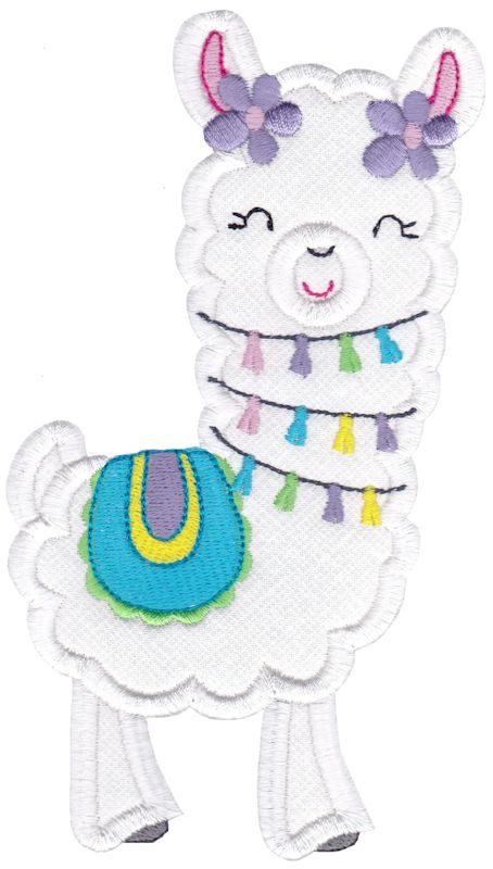 Love My Llama Applique 13