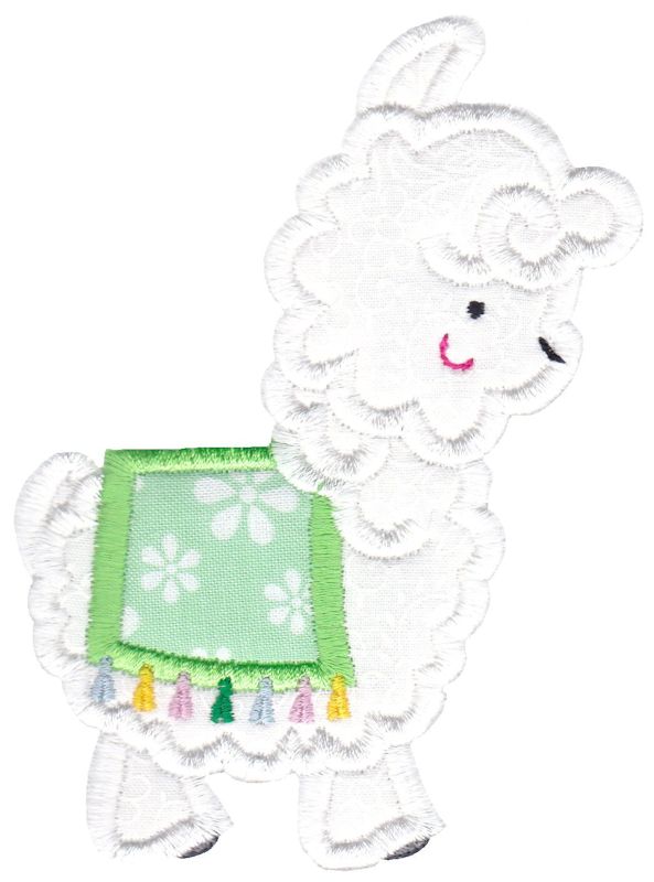 Love My Llama Applique 2