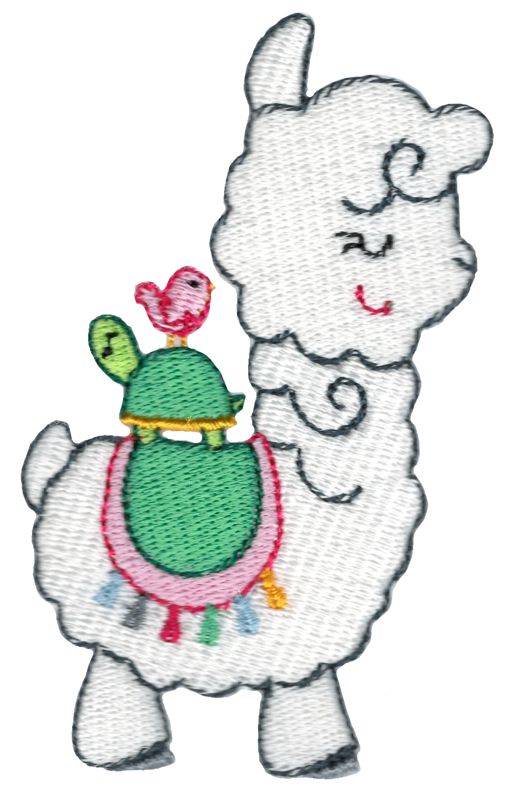 Llama Turtle And Bird