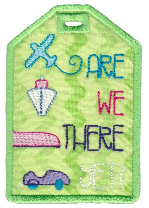 Are We There Yet Luggage Tag